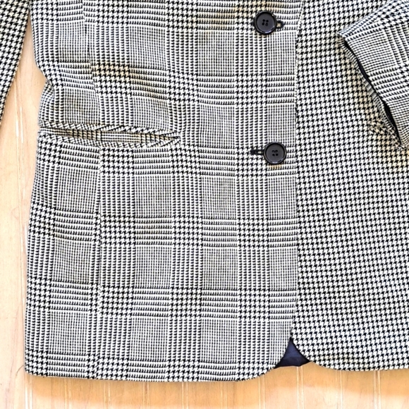 JL Colebrook Vintage Classic Tailored Stylish Houndstooth Double Lined Blazer. - Picture 4 of 7